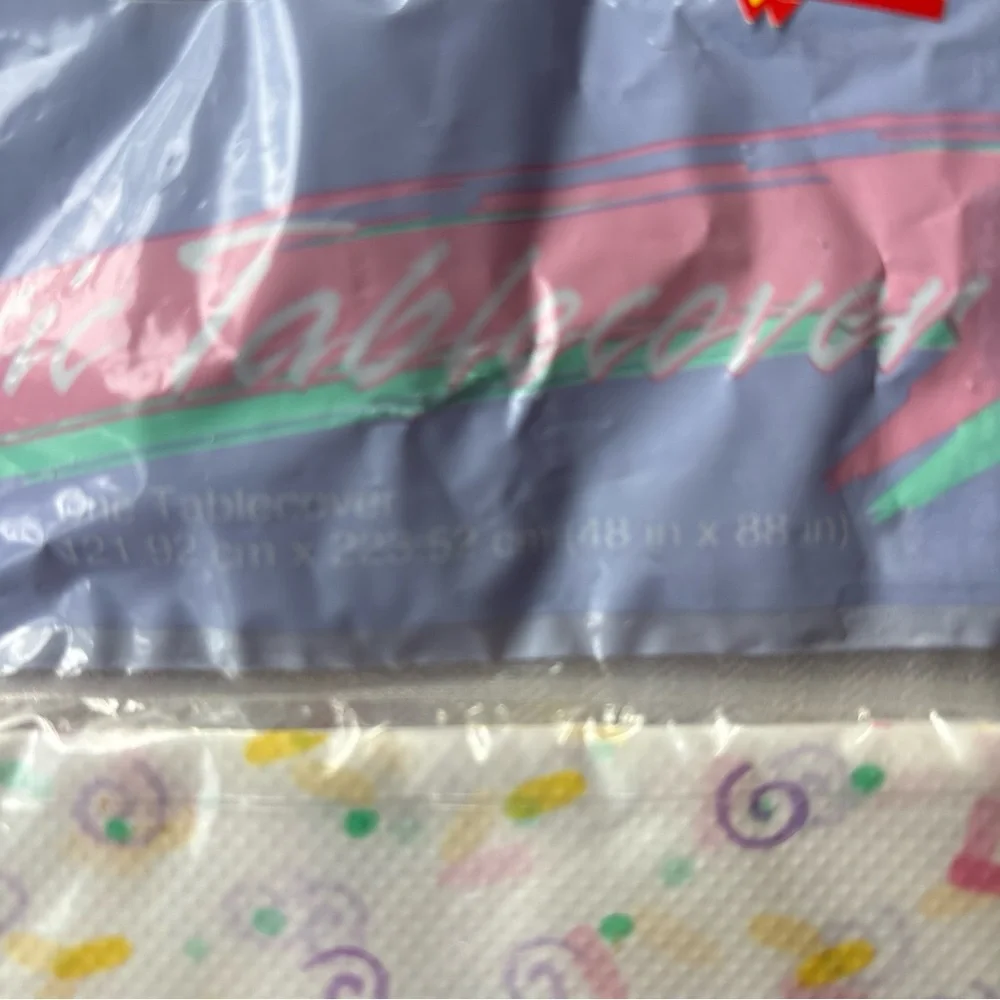 Easter Supplies, Table Cloth, Napkin, & Plastic Eggs